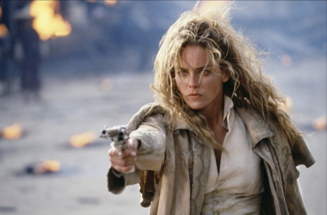 Sharon Stone in the film "The Quick and The Dead"