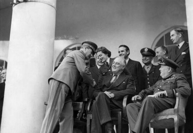 Joseph Stalin, Churchill and Roosevelt