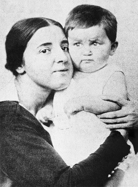 The wife and daughter of Joseph Stalin