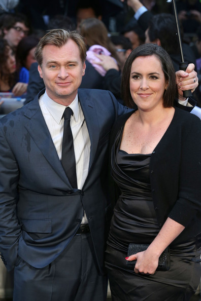 Christopher Nolan with his wife
