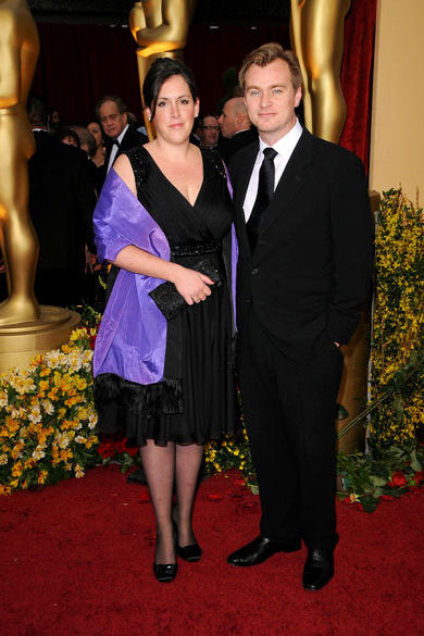 Christopher Nolan with his wife Emma Thomas