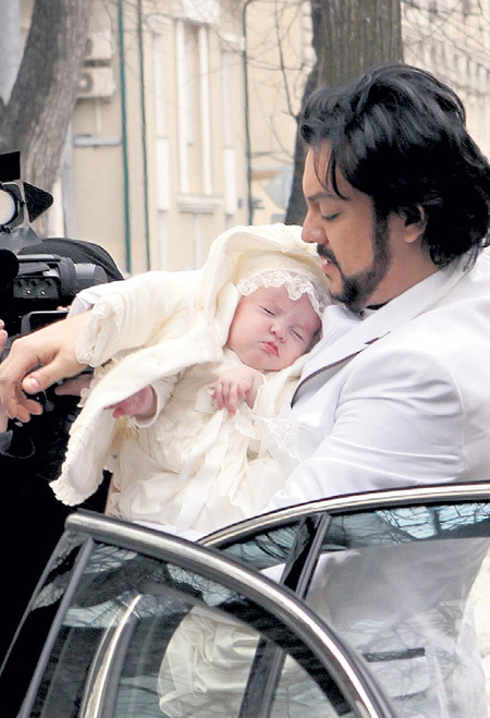 Philip Kirkorov with his daughter