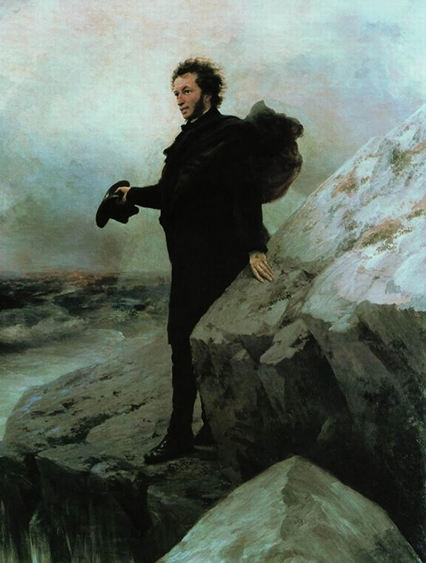 Alexander Pushkin says goodbye to the sea