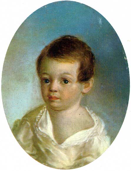 Alexander Pushkin in the childhood