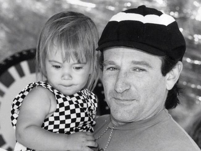 Robin Williams with daughter Zelda