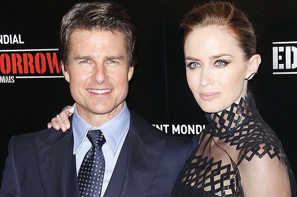 Emily Blunt and Tom Cruise