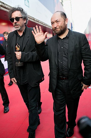 Timur Bekmambetov with Tim Burton