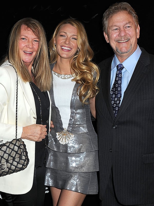 Blake Lively with his parents