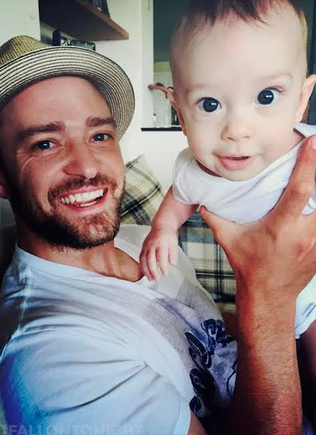 Justin Timberlake and his son Silas