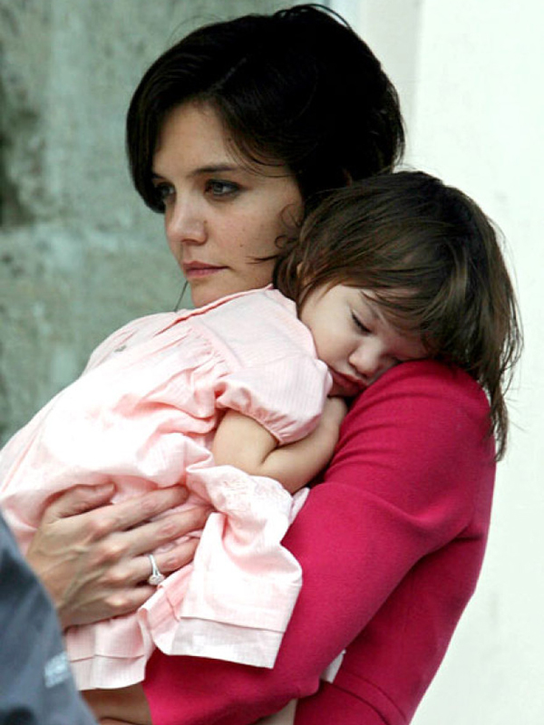 Katie Holmes and her daughter