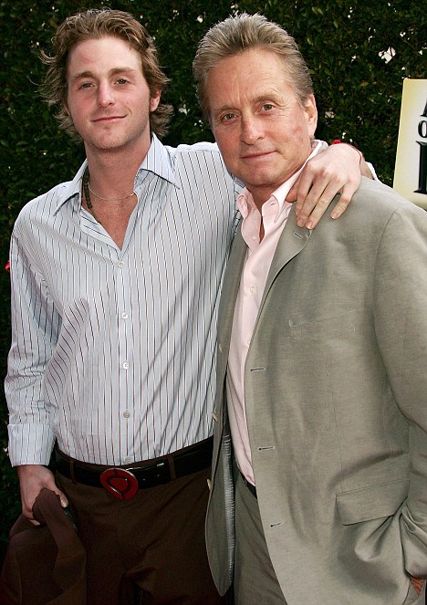 Michael Douglas with his son Cameron