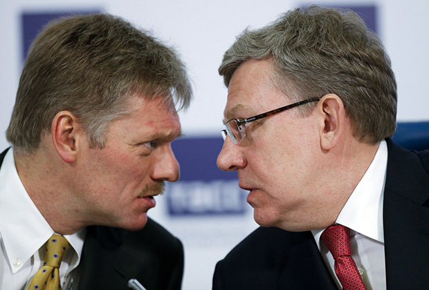 Dmitry Peskov and Alexey Kudrin