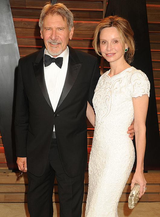 Harrison Ford with his wife Calista Flockhart