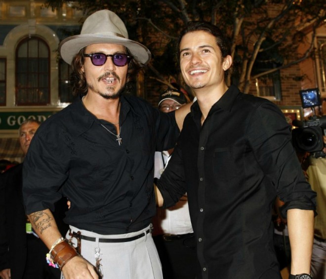 Orlando Bloom and Johnny Depp