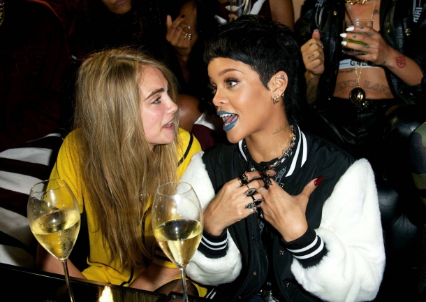 Cara Delevingne and Rihanna