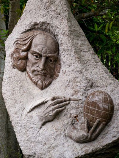 William Shakespeare. Monument in San Diego, CA