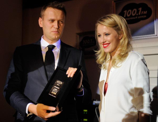 Ksenia Sobchak and Alexei Navalny