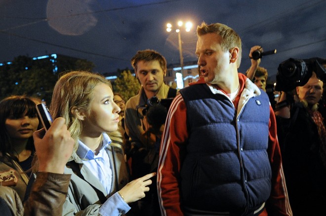 Ksenia Sobchak and Alexei Navalny