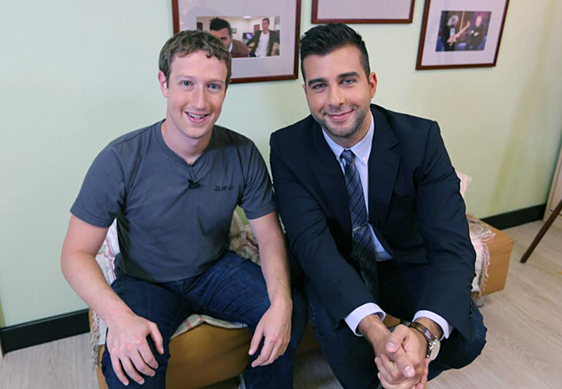 Mark Zuckerberg and Ivan Urgant