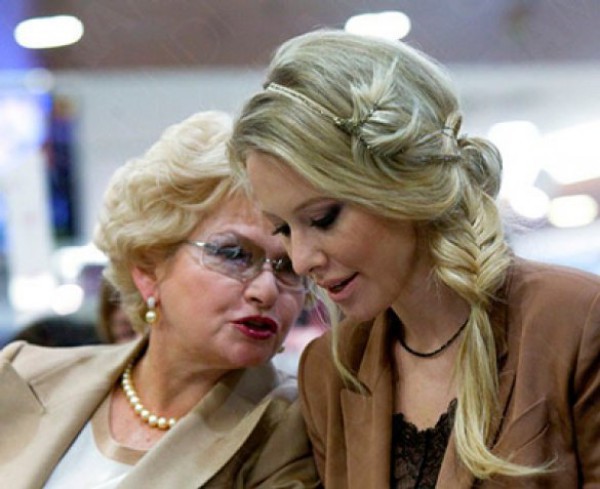 Ksenia Sobchak with her mother Lyudmila Narusova