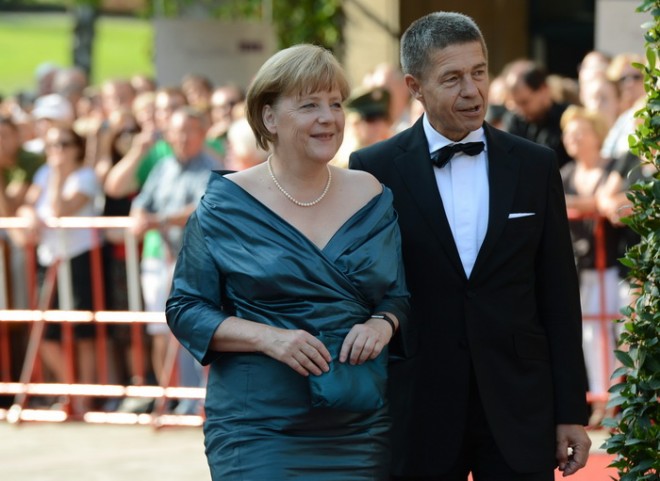 Angela Merkel and her husband Joachim Sauer