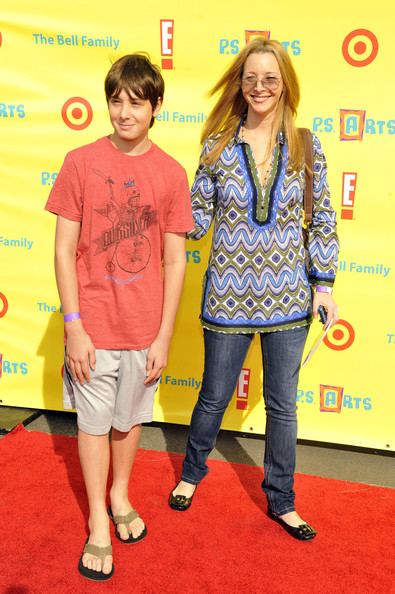 Lisa Kudrow with her son Julian