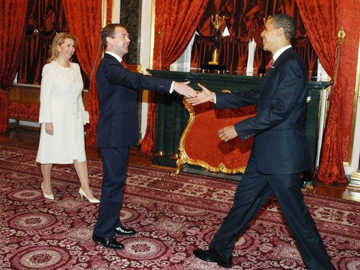 Dmitry Medvedev and Barack Obama