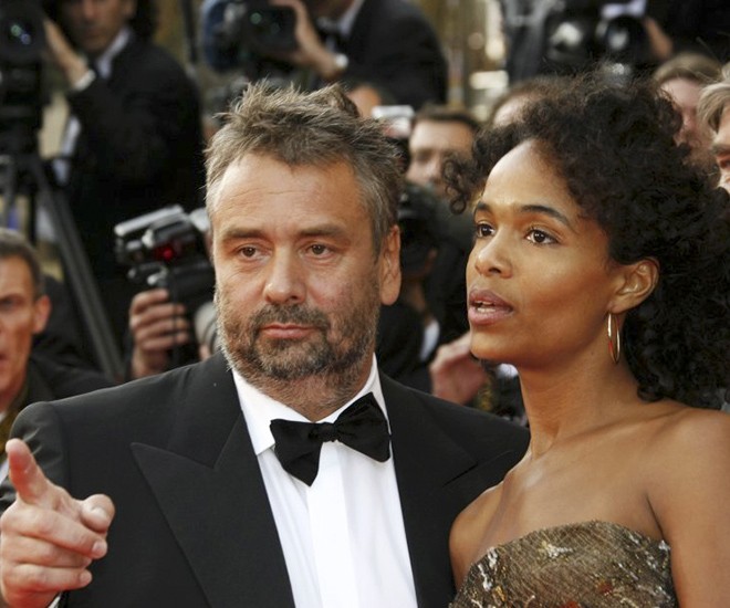 Luc Besson with his wife Virginia Silla