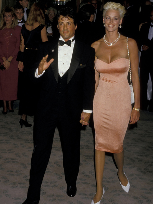 Sylvester Stallone and his second wife, Brigitte Nielsen