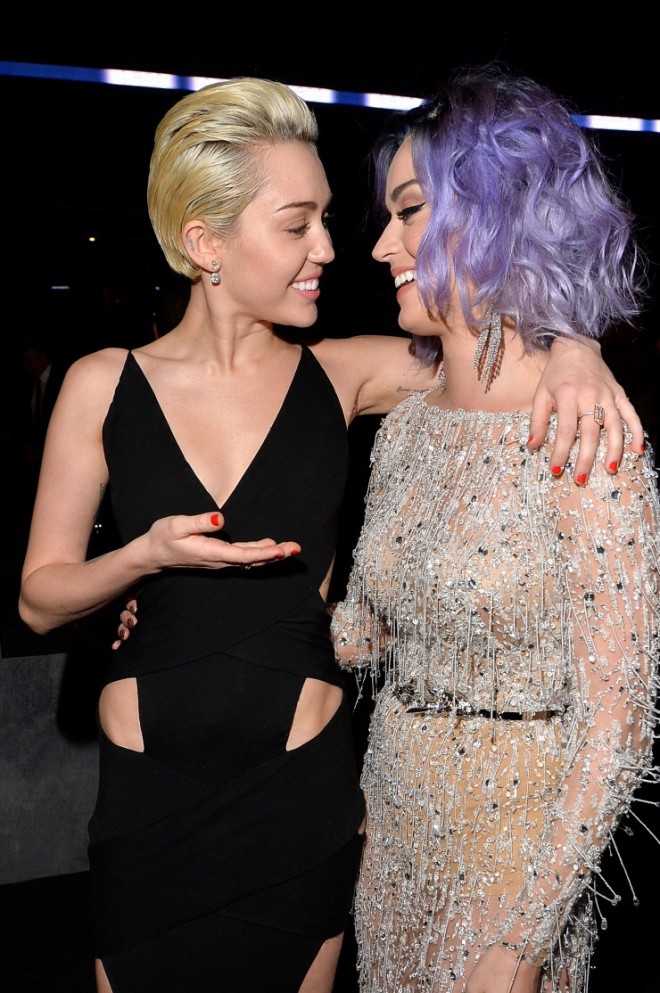 Miley Cyrus and Katy Perry