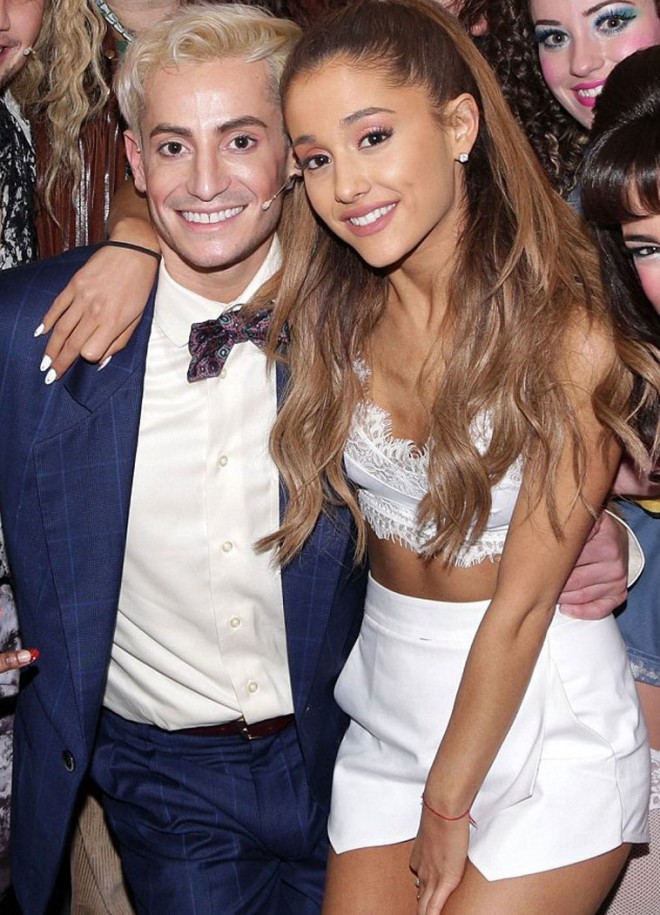 Ariana Grande with her brother