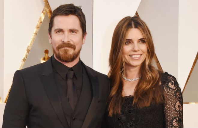 Christian Bale and his wife