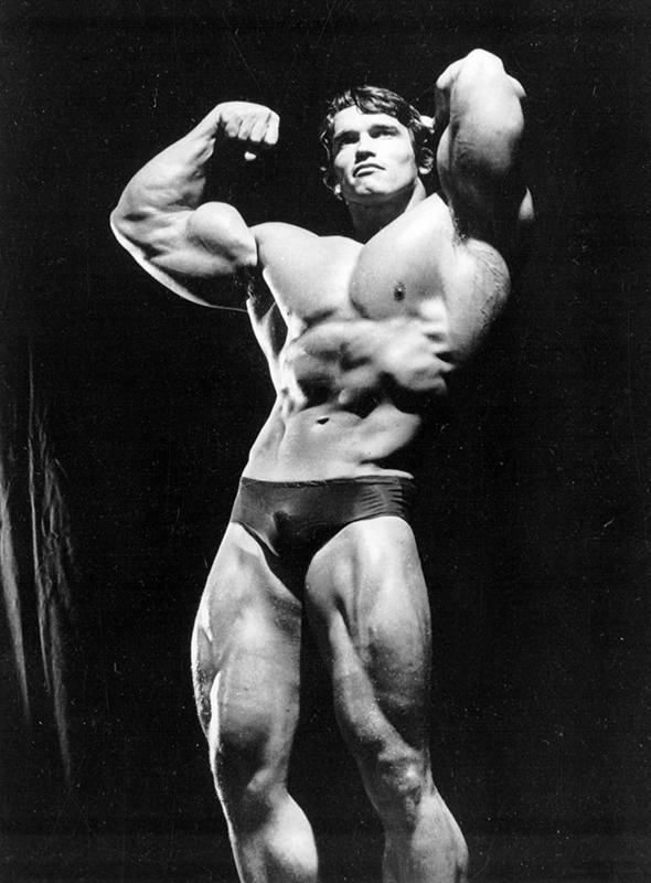 Arnold Schwarzenegger in his youth