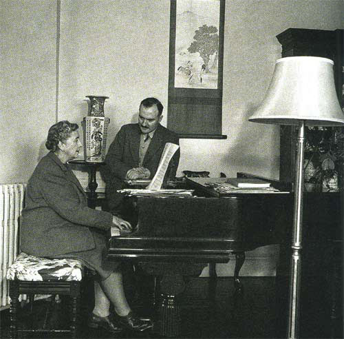 Agatha Christie with her second husband Max Mallowan