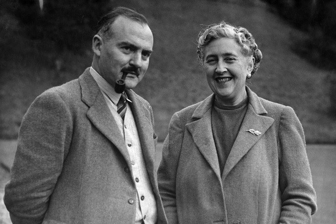 Agatha Christie with her second husband Max Mallowan