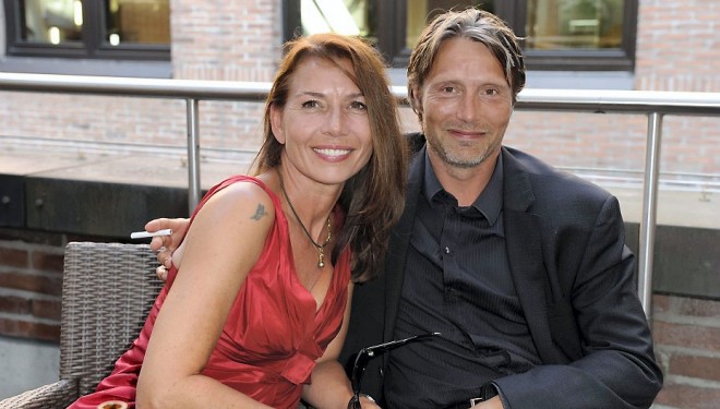 Mads Mikkelsen and his wife