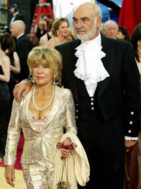Sean Connery and wife Micheline Roquebrune