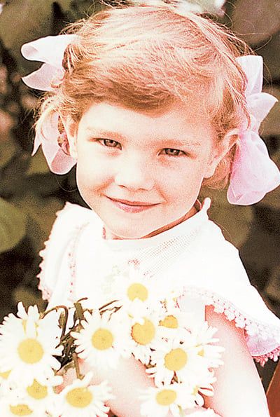 Natalia Vodianova in her childhood