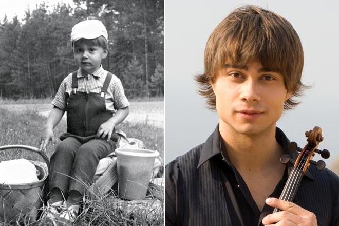 Alexander Rybak in the childhood and now