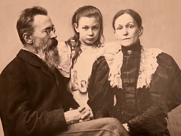 Nikolai Rimsky-Korsakov with his family
