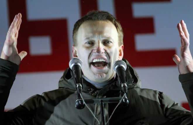 Alexey Navalny at the meeting