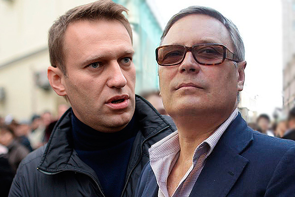 Alexey Navalny and Mikhail Kasyanov