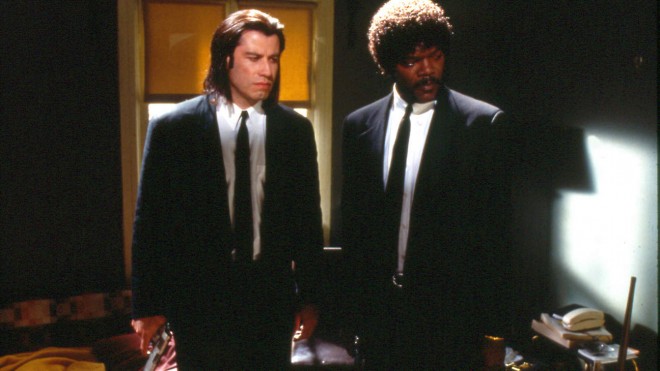 Samuel L. Jackson and John Travolta in the film “Pulp Fiction”