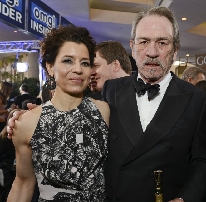 Tommy Lee Jones and his wife