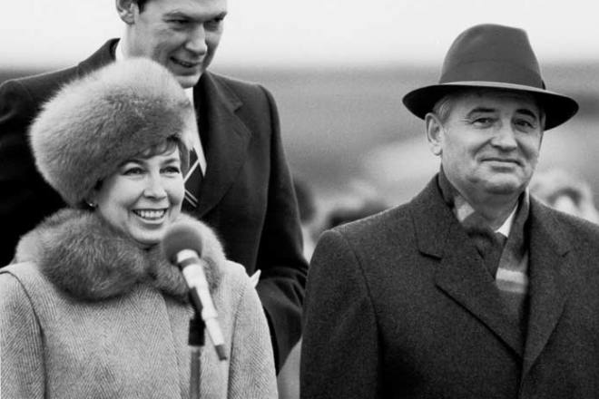 Mikhail Gorbachev and his wife