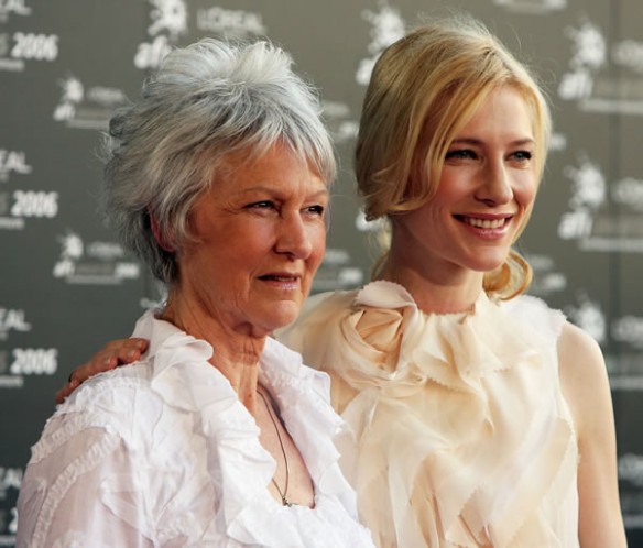 Cate Blanchett with mom