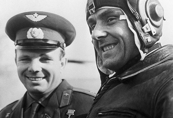 Vladimir Komarov and Yuri Gagarin