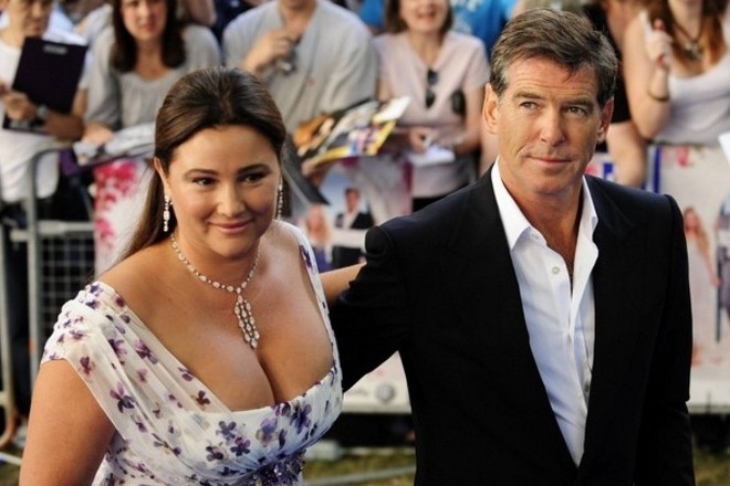 Pierce Brosnan and his wife