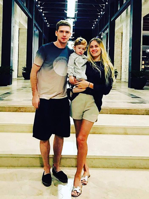 Evgeny Kuznetsov with his family