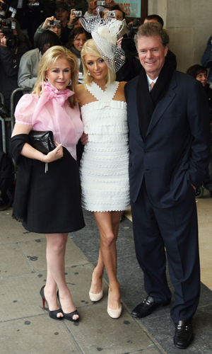 Paris Hilton with parents